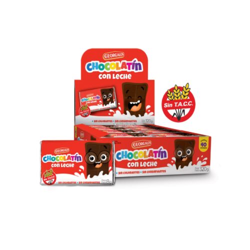 CHOCOLATIN GEORGALOS Con Leche X40 Unidades