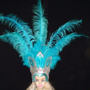 CORONA Luminosa con Plumas TREBOL (LED) - Imagen 6