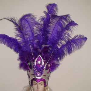 CORONA Luminosa con Plumas TREBOL (LED) - Imagen 3