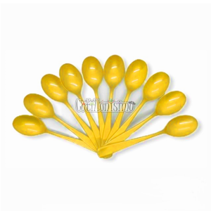 Cubiertos Descartables CUCHARA REFORZADA AMARILLO X10 Unidades - Imagen 2