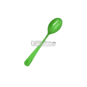 Cubiertos Descartables CUCHARA REFORZADA VERDE MANZANA 16cm X10 Unidades
