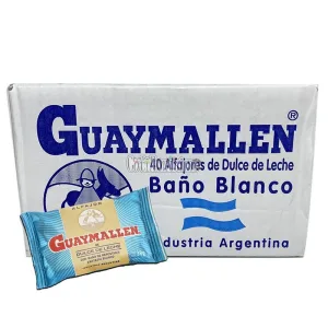 Caja Alfajor Guaymallen Blanco 38gr x40u