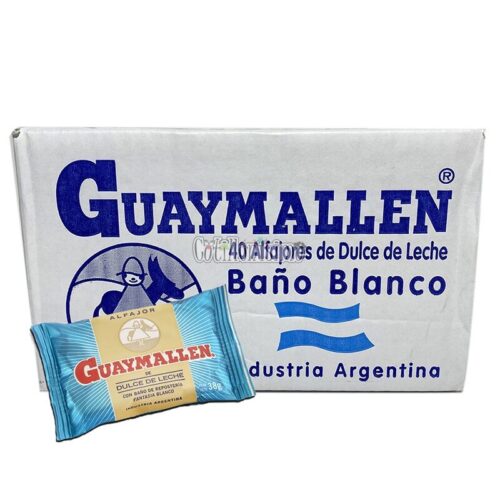 Caja Alfajor Guaymallen Blanco 38gr x40u