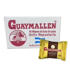 Caja Alfajor Guaymallen Chocolate 38gr x40u