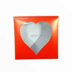 Caja Multiuso Calada CORAZON ROJO 12x12x5 Cm - Imagen 2