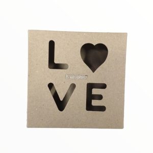 Caja Multiuso Calada LOVE KRAFT 12x12x5 Cm - Imagen 2