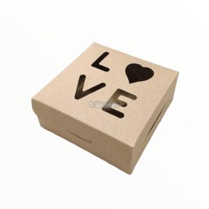 Caja Multiuso Calada LOVE KRAFT 12x12x5 Cm