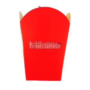 Cajita Pochoclera Roja x10 Unidades