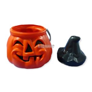 Alternative view of Calabaza Naranja Golosinera Halloween Plastico