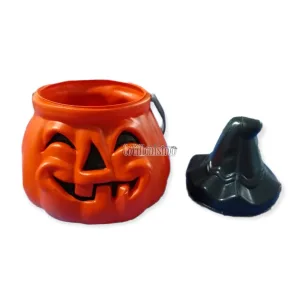 Alternative view of Calabaza Naranja Golosinera Halloween Plastico