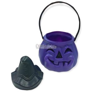 Calabaza Violeta Golosinera Halloween Plastico - Imagen 2