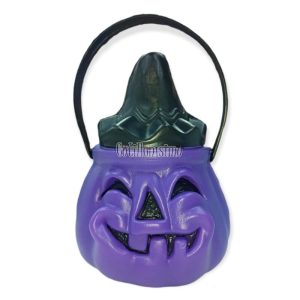 Calabaza Violeta Golosinera Halloween Plastico