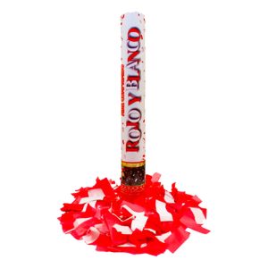 Cañón LANZAPAPEL (ROJO Y BLANCO) - Party Store