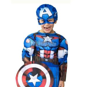 Disfraz CAPITAN AMÉRICA MUSCULOSO OFICIAL MARVEL T0 NewToys