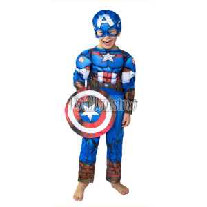 Disfraz CAPITAN AMÉRICA MUSCULOSO OFICIAL MARVEL T0 NewToys - Imagen 2
