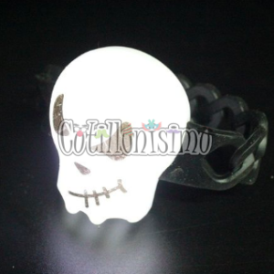 Pulsera Rockero Calavera Luminosa (LED)