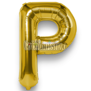 Globo Letra Inflable P Dorada 40cm