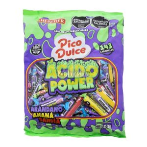 Caramelo Masticable Pico Dulce Acido Power x500gr