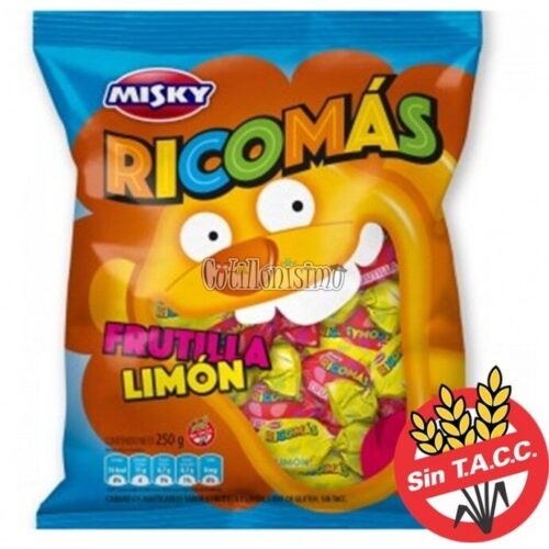 Caramelo Masticable RICOMÁS Misky Frutilla y Limón 280gr