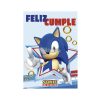 Cartel Feliz Cumple SONIC - Oficial