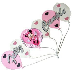 Cartel Feliz Cumpleaños Goma Eva MINNIE