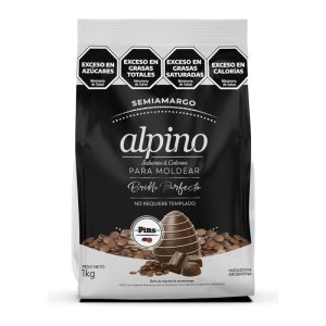 Chocolate ALPINO Pins Semi Amargo 1Kg