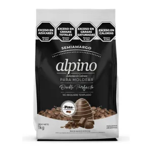Chocolate ALPINO Pins Semi Amargo 1Kg