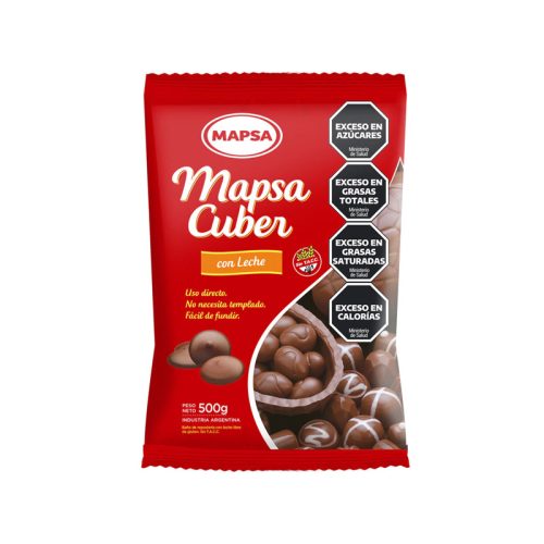 Chocolate Con Leche MAPSACUBER BOTON Baño de Reposteria X500 Grs