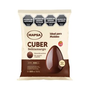 Chocolate Semi Amargo MAPSACUBER BOTON Baño de Reposteria X500 Grs