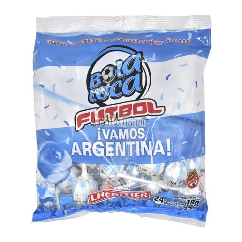 Chupetin Bola Loca Vamos Argentina / Tricampeones X24 Unidades