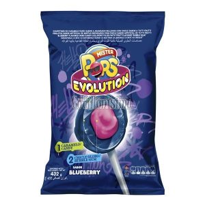 Chupetin Mr. Pops Evolution Blueberry Azul x24u