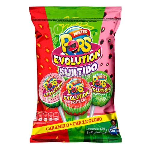 Chupetin Mr. Pops Evolution Surtido x24u 432g