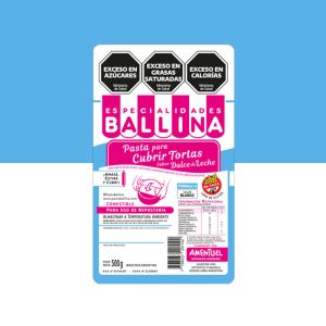 Cobertura para Torta BALLINA FORMULA H 500g Dulce de Leche - BLANCO