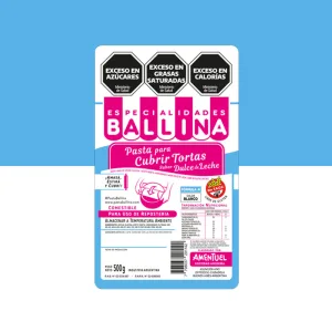 Cobertura para Torta BALLINA FORMULA H 500g Dulce de Leche - BLANCO