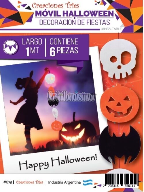 Movil Colgante Halloween 1Mt (FRISELINA)