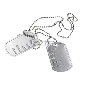 Collar Dog Tag Soldado Chapa Militar