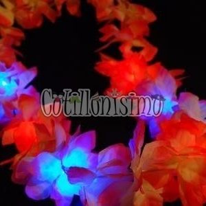 Collar Hawaiano Luminoso Multicolor (LED) - Imagen 2