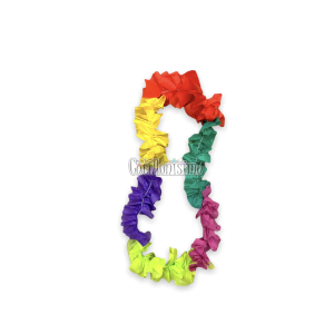 Collar Hawaiano Tela (FRISELINA) x3 Unidad