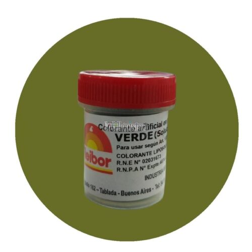 Colorante en Polvo Liposoluble Verde FLEIBOR