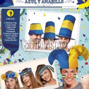 Combo Ocultaquinchos AZUL y AMARILLO (Para 10 Personas) (FRISELINA)