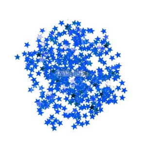 Confetti Estrella METALIZADO para Globos - Color AZUL x20 Gramos