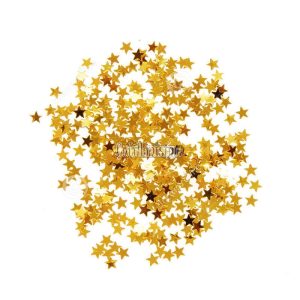 Confetti Estrella METALIZADO para Globos - Color DORADO x20 Gramos