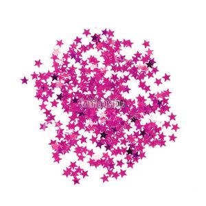 Confetti Estrella METALIZADO para Globos - Color FUCSIA x20 Gramos