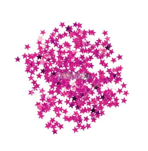 Confetti Estrella METALIZADO para Globos - Color FUCSIA x20 Gramos
