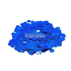 Confetti Redondo METALIZADO para Globos - Color AZUL x30 Gramos