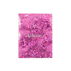 Confetti Mini Hexagonal Rosa x10 Gramos