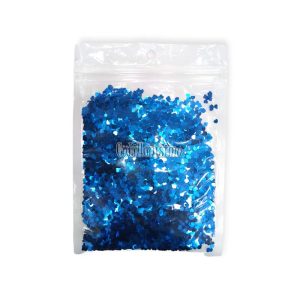 Confetti Mini Corazones Metalizado Azules x12 Gramos