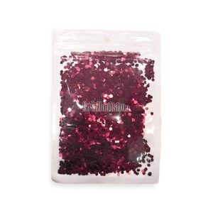 Confetti Redondo Mini Metalizado Fucsia x12 Gramos