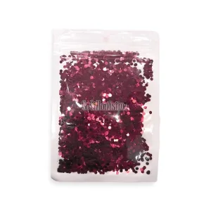 Confetti Redondo Mini Metalizado Fucsia x12 Gramos