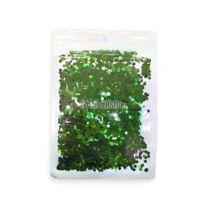 Confetti Redondo Mini Metalizado Verde x12 Gramos